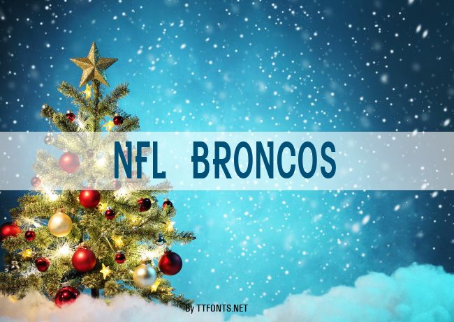 NFL Broncos example